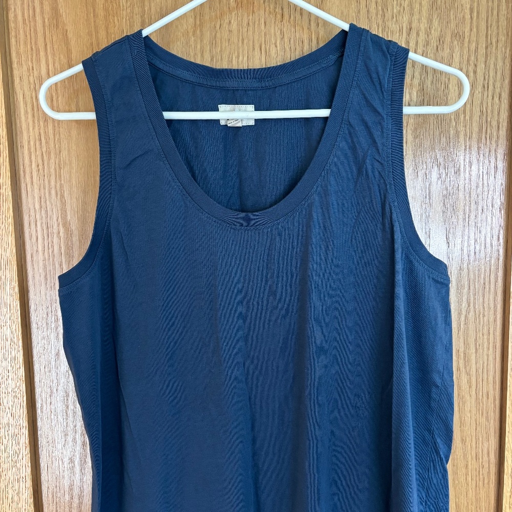 Pact Jersey T-Shirt Dress Blue Size Large